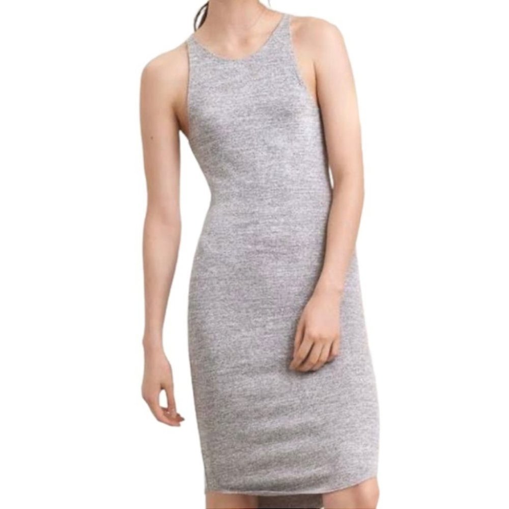 Aritzia Wilfred Free Grey Bodycon Jersey Midi Dress Women’s XS “Chrissy”
